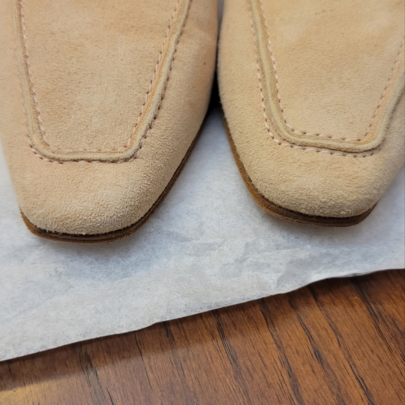 Bottega Veneta Pink Suede Loafers Size 7 - Picture 2 of 9